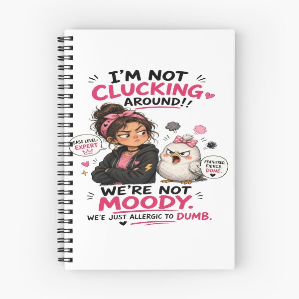 Item preview, I'm Not Clucking Around Sassy Girl Angry Chicken - Funny Graphic designed and sold by Sushikidsntoddlers.