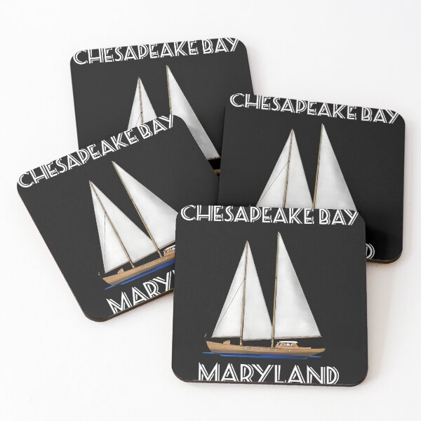 Item preview, Chesapeake Bay Maryland Sailboat Vintage Art designed and sold by corlobfrin.