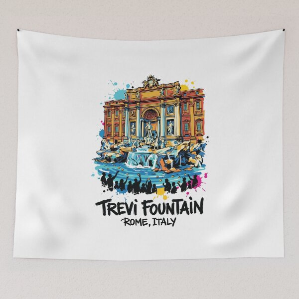 Item preview, Trevi Fountain Rome Italy Art Print designed and sold by Merch by Das Design Studio.