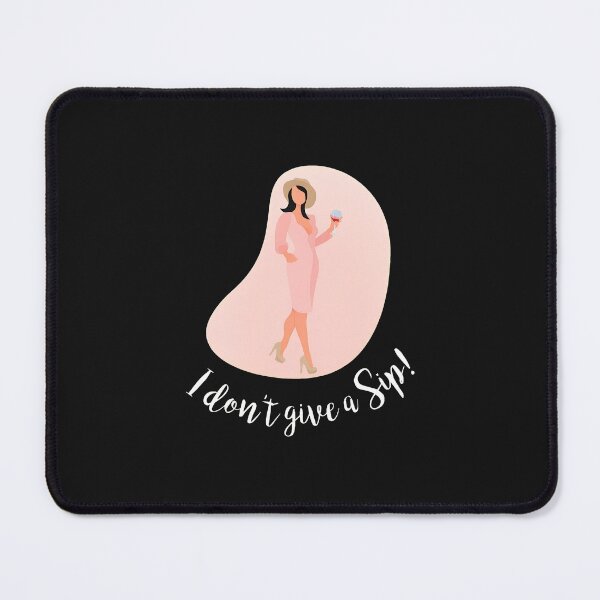 Item preview, Stylish Woman Wine Glass Pink Hat "I don't give a Sip!" designed and sold by staggsjmasudiu.