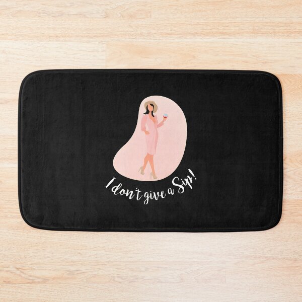 Item preview, Stylish Woman Wine Glass Pink Hat "I don't give a Sip!" designed and sold by staggsjmasudiu.