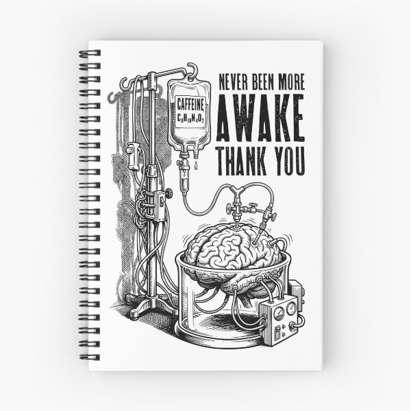 Item preview, Caffeine Drip Human Brain Coffee Lover Never Been More Awake designed and sold by GrandeDuc.