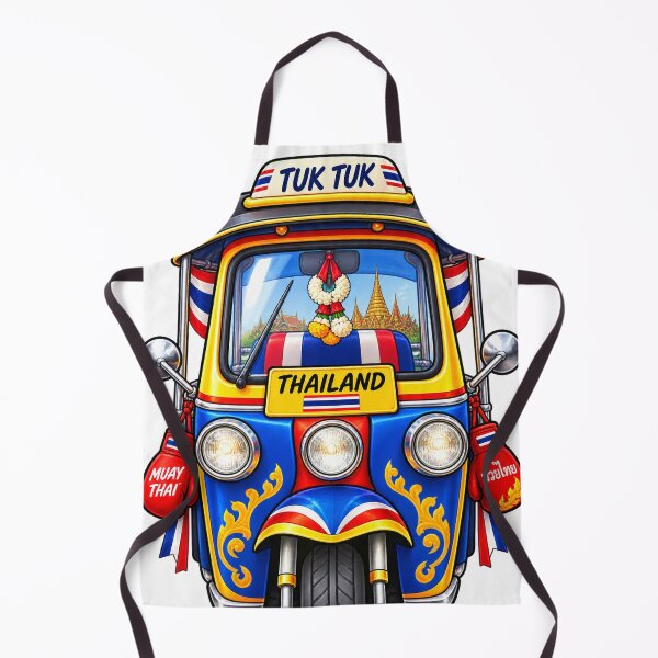 Item preview, Thai Tuk Tuk Vintage Vehicle Illustration designed and sold by Mhop2.