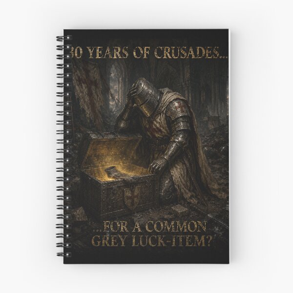 Item preview, 30 Years of Crusades Common Loot - Templar RPG Meme designed and sold by WhiteStrokeDesigns.