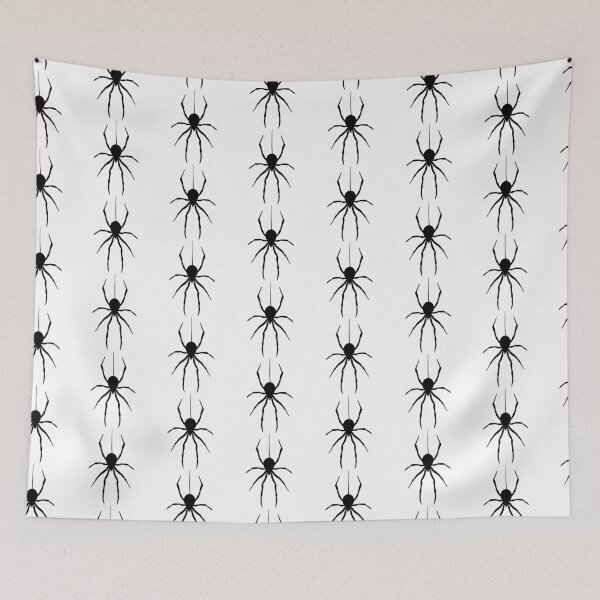 Item preview, Hanging Black Spider Silhouette — Spooky Halloween Vector Graphic designed and sold by LYAN-STORE.