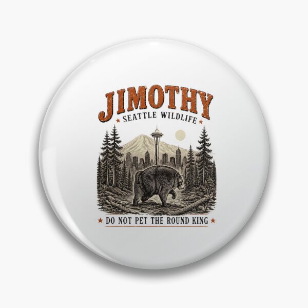 Item preview, Jimothy Seattle Wildlife Badger - Space Needle Retro designed and sold by felixpalette.