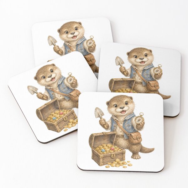 Item preview, Cute Otter Treasure Hunter designed and sold by photoparadise22.