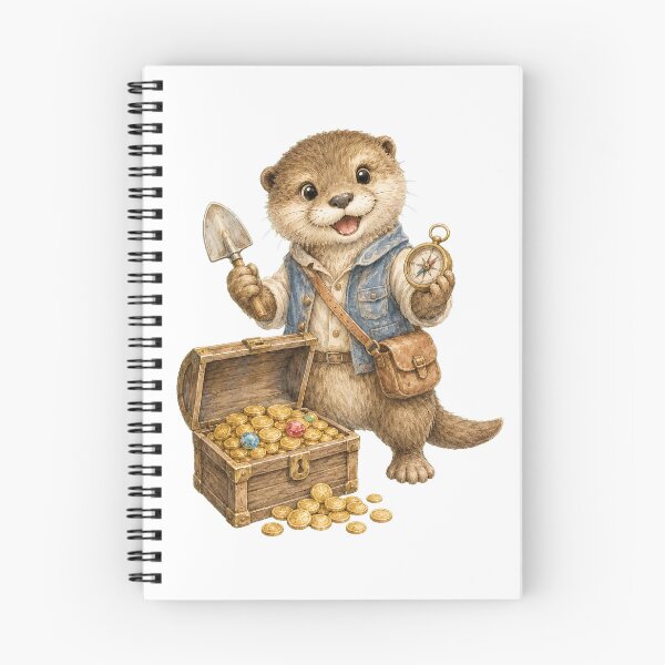 Item preview, Cute Otter Treasure Hunter designed and sold by photoparadise22.