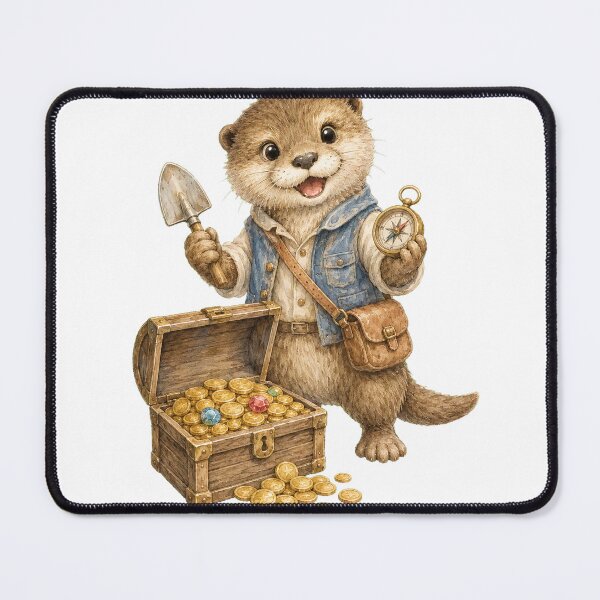 Item preview, Cute Otter Treasure Hunter designed and sold by photoparadise22.