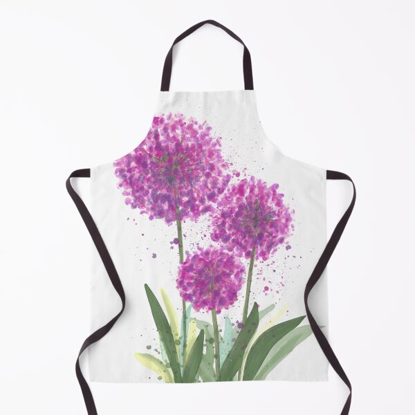 Item preview, Purple Allium Flower Watercolor Floral Art Gift for Plant Lovers designed and sold by LafinaArt.