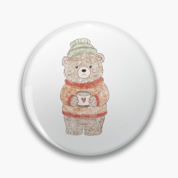 Item preview, Bear with tea designed and sold by Designs by Lara Joline Falkenberg.