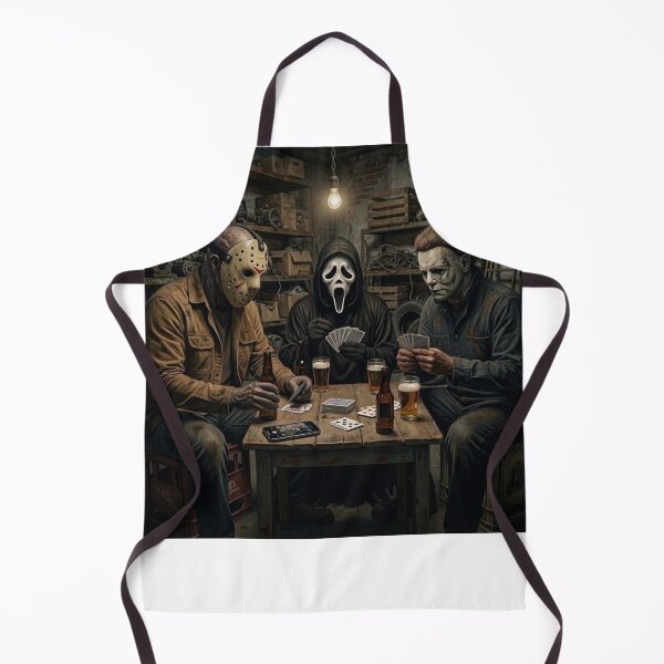 Item preview, Funny Halloween Tshirts Jason Voorhees Ghostface Michael Myers Poker Night designed and sold by Dibarassi.