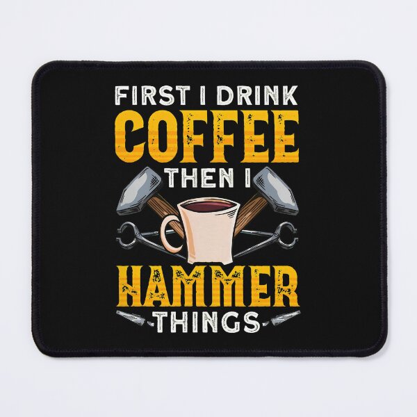 Item preview, 2 Coffee Hammer Things Black Graphic designed and sold by corlobfrin.