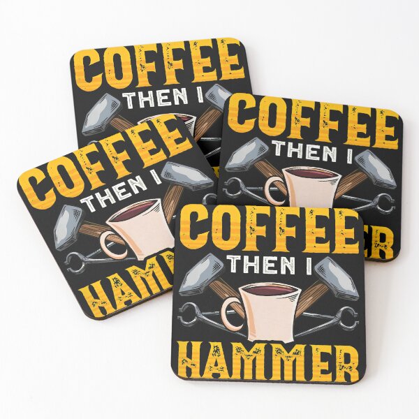 Item preview, 2 Coffee Hammer Things Black Graphic designed and sold by corlobfrin.
