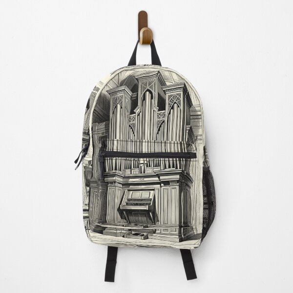 Item preview, Gothic Pipe Organ Ink Sketch Illustration designed and sold by pinkal.