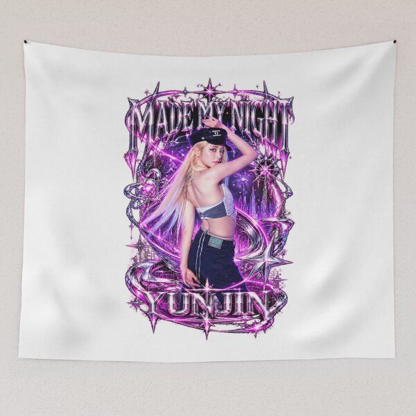 Item preview, Yunjin LE SSERAFIM Made My Night Graphic | Y2K Cyber Rap Tee designed and sold by Valereekmerch.