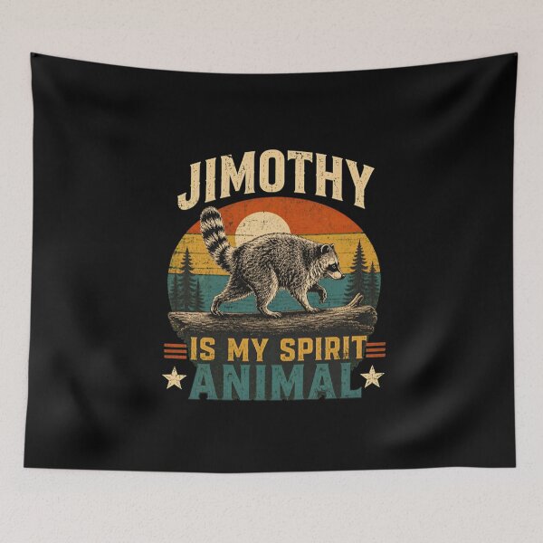 Item preview, Jimothy Raccoon Is My Spirit Animal Retro Sunset designed and sold by leocreatives.