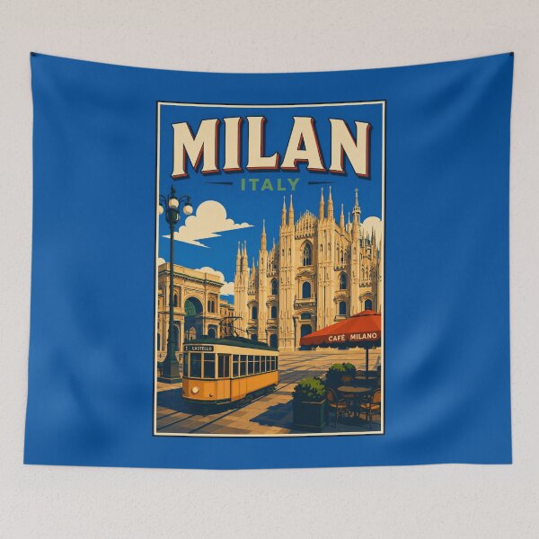 Aperçu de l'œuvre Milan - Italie créée et vendue par StudioRedKoala.