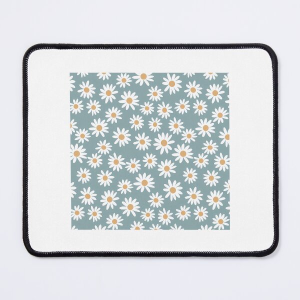 Item preview, Blue Daisies - Daisy Pattern Floral Florals Flower Retro Vintage 70S Camel Brown Rust Earthy Terracotta designed and sold by pedersonceles27.
