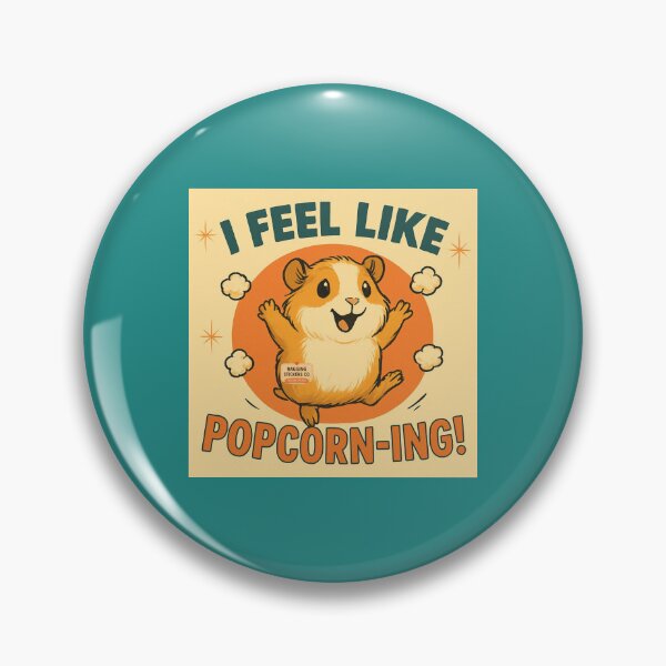 Item preview, NAGGING GUINEA PIGGY BY NAGGINGSTICKERSCO. I FEEL LIKE POPCORN-ING COLLECTION | GREEN Edition | No.01 designed and sold by LaMaisonOfMY.