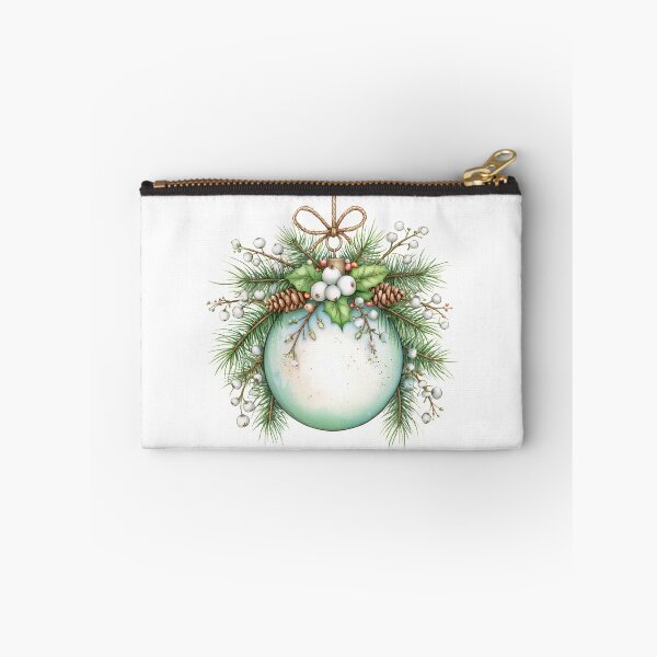 Item preview, Vintage Christmas Bauble Ornament - Rustic Winter Botanical Art designed and sold by FrescoDesign.