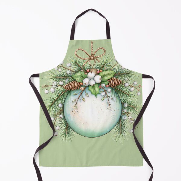Item preview, Vintage Christmas Bauble Ornament - Rustic Winter Botanical Art designed and sold by FrescoDesign.