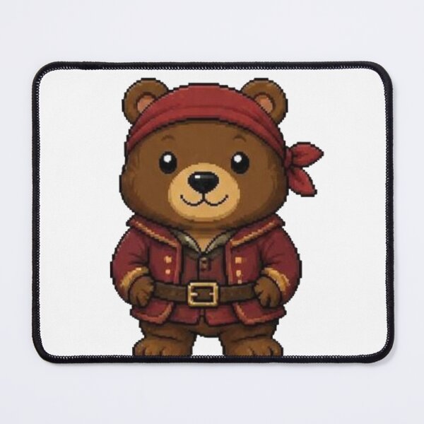 Item preview, Pixel Pirate Bear | Retro Gaming Animal Gift designed and sold by Icareis-Studios.