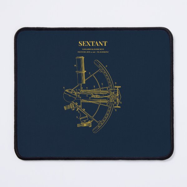 Item preview, Vintage Nautical Sextant Patent Art Sailor Gift designed and sold by incognipress.