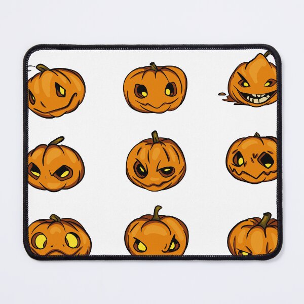 Item preview, Halloween Pumpkins Sticker Sheet — Scary Jack O Lantern Faces Vector designed and sold by LYAN-STORE.