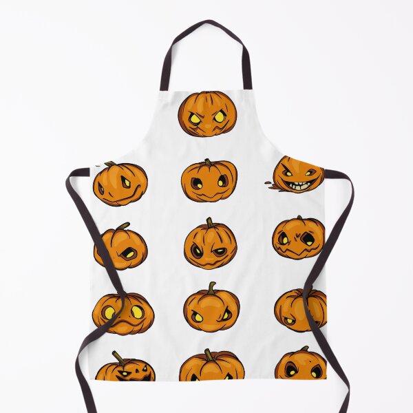 Item preview, Halloween Pumpkins Sticker Sheet — Scary Jack O Lantern Faces Vector designed and sold by LYAN-STORE.