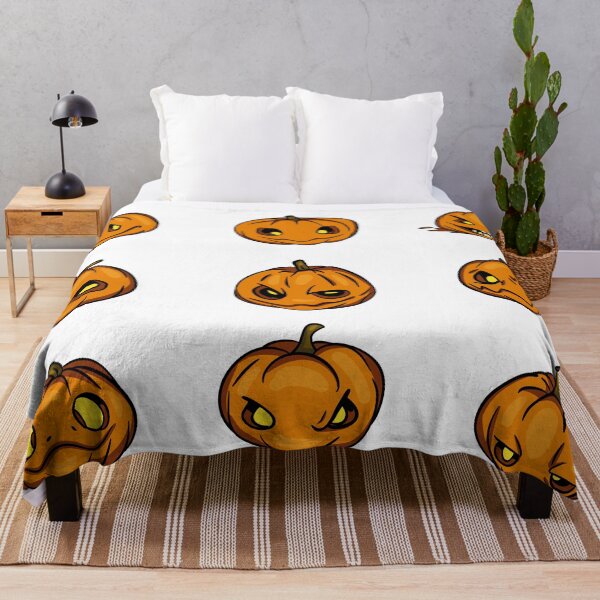 Item preview, Halloween Pumpkins Sticker Sheet — Scary Jack O Lantern Faces Vector designed and sold by LYAN-STORE.