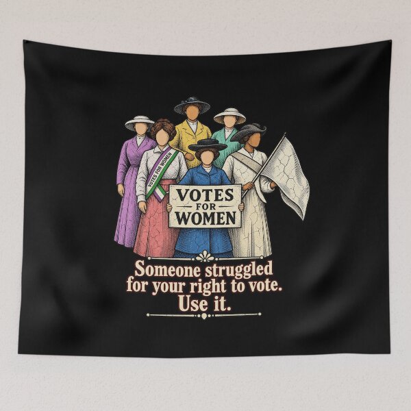 Item preview, Votes For Women Retro Suffragette Voting Rights History designed and sold by SEINENGAPPI19.