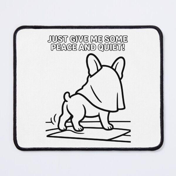 Item preview, Just Give Me Some Peace And Quiet Introvert French Bulldog Art designed and sold by The Bold Line Studio.