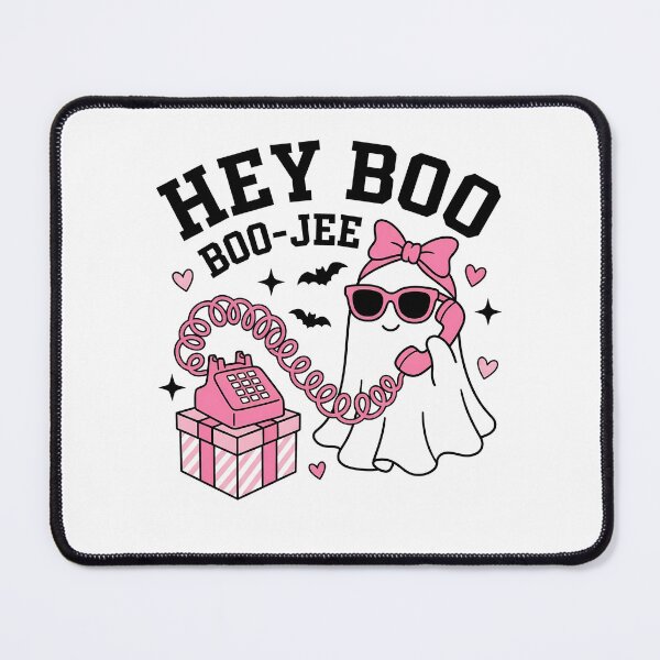 Item preview, Hey Boo Cute Pink Halloween Ghost designed and sold by KroghDs.