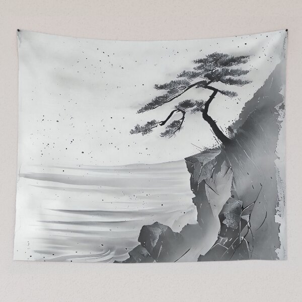 Item preview, The Pine on Mist Cliff designed and sold by ONYX Pixee.