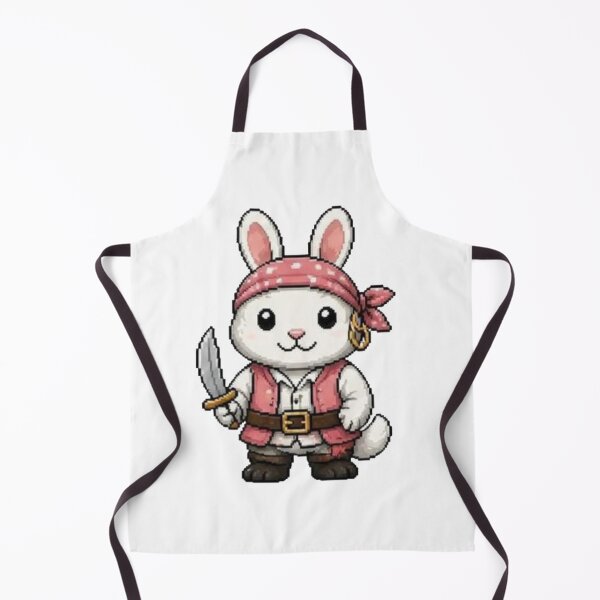 Item preview, Pixel Pirate Bunny | Cute Animal Gift designed and sold by Icareis-Studios.