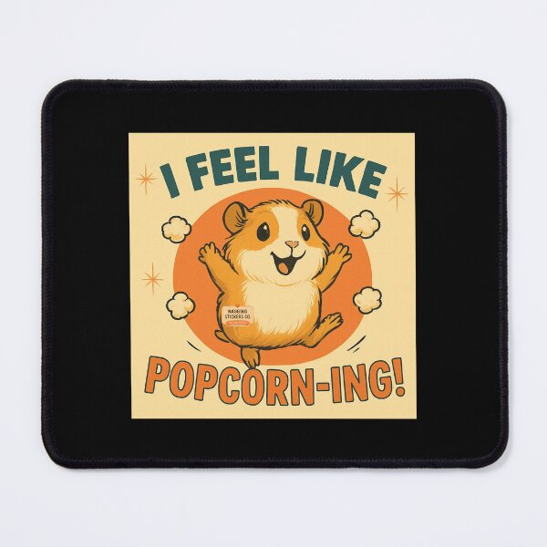 Item preview, NAGGING GUINEA PIGGY BY NAGGINGSTICKERSCO. I FEEL LIKE POPCORN-ING COLLECTION | BLACK Edition | No.01 designed and sold by LaMaisonOfMY.