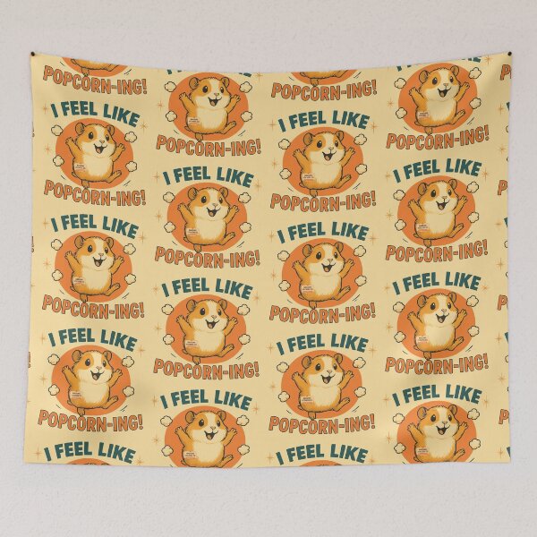 Item preview, NAGGING GUINEA PIGGY BY NAGGINGSTICKERSCO. I FEEL LIKE POPCORN-ING COLLECTION | BLACK Edition | No.01 designed and sold by LaMaisonOfMY.