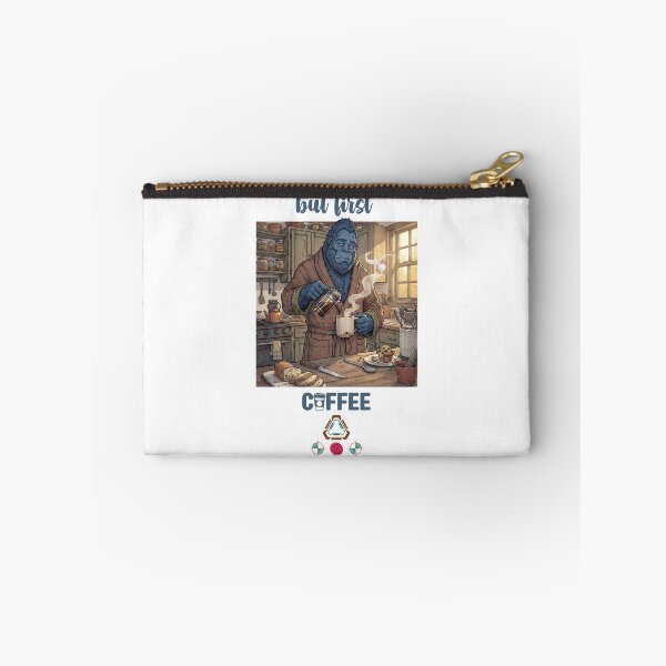 Item preview, The Cryptid Who Can't Even: Blue Sasquatch Morning Coffee designed and sold by Whimsy Trail Co.