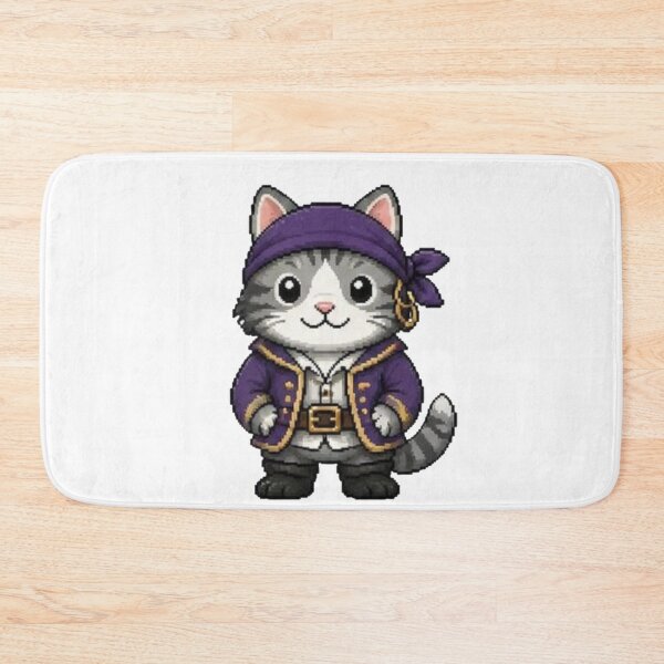Item preview,  Pixel Pirate Cat | Retro Kitty Gift designed and sold by Icareis-Studios.