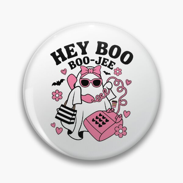 Item preview, Hey Boo Boo Jee Pink Ghost Halloween designed and sold by KroghDs.