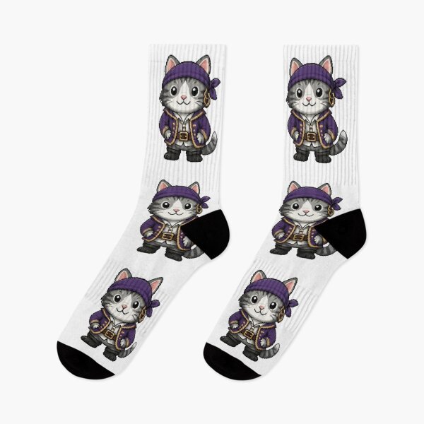 Item preview,  Pixel Pirate Cat | Retro Kitty Gift designed and sold by Icareis-Studios.