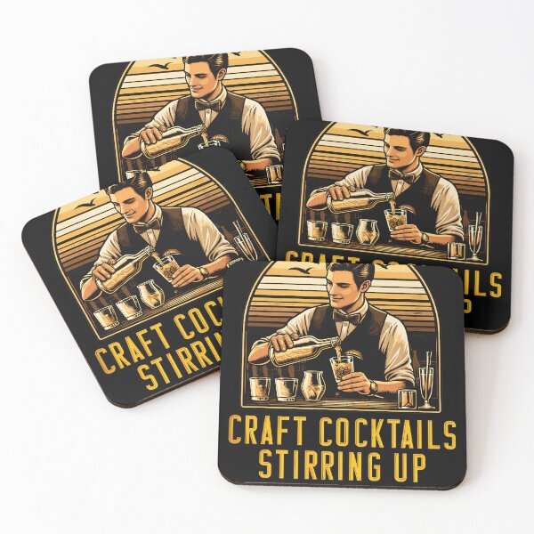 Item preview, Craft Cocktails Stirring Up Perfection Bartender Art designed and sold by corlobfrin.