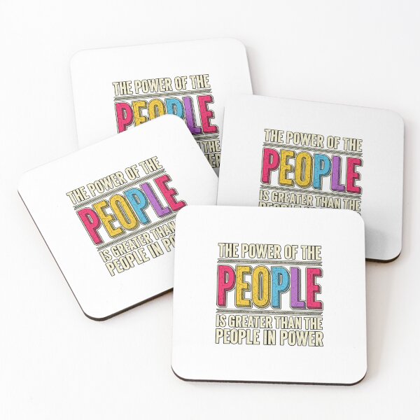 Item preview, Power Of The People Retro Colorful Solidarity Quote designed and sold by SEINENGAPPI18.