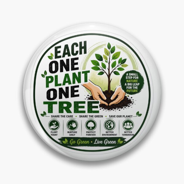 Item preview, Each One Plant One Tree – Go Green & Save Our Planet Eco Sticker designed and sold by vinothmech53.