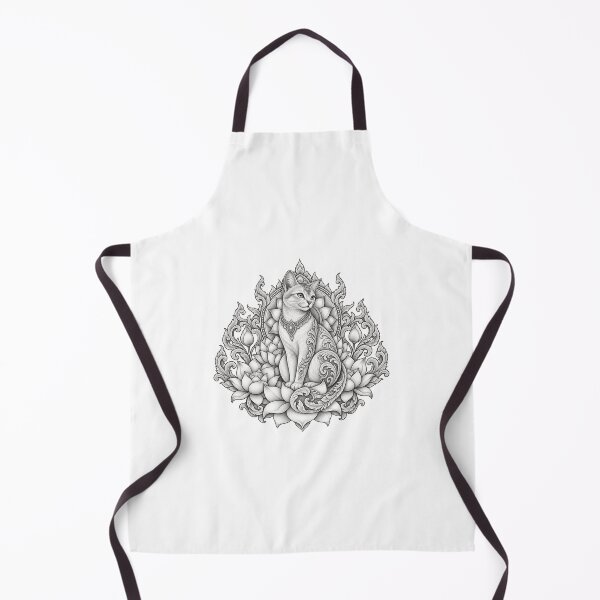 Item preview, Thai Cat Sacred Lotus Mandala Art designed and sold by mamhew2456.