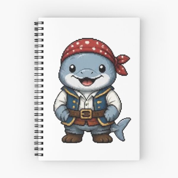 Item preview, Pixel Pirate Dolphin | Ocean Animal Gift designed and sold by Icareis-Studios.