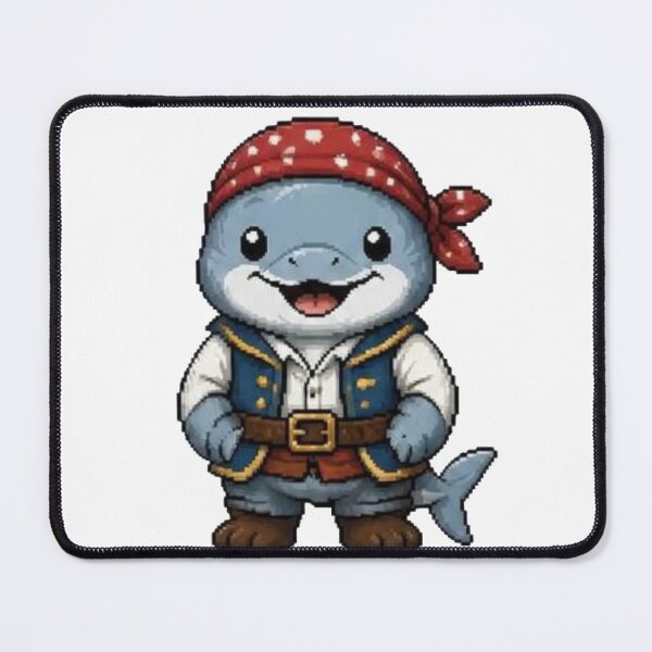 Item preview, Pixel Pirate Dolphin | Ocean Animal Gift designed and sold by Icareis-Studios.