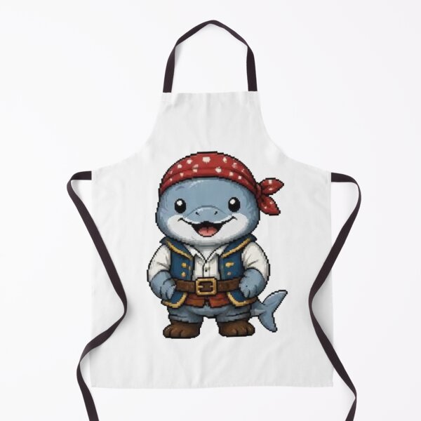 Item preview, Pixel Pirate Dolphin | Ocean Animal Gift designed and sold by Icareis-Studios.