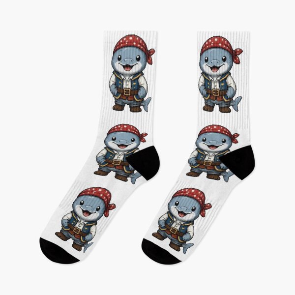 Item preview, Pixel Pirate Dolphin | Ocean Animal Gift designed and sold by Icareis-Studios.